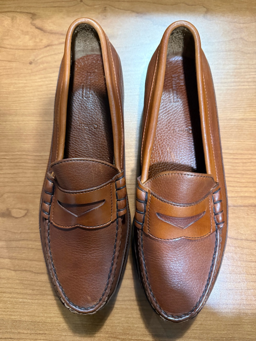 Allen Edmonds Tan Leather Penny Loafers